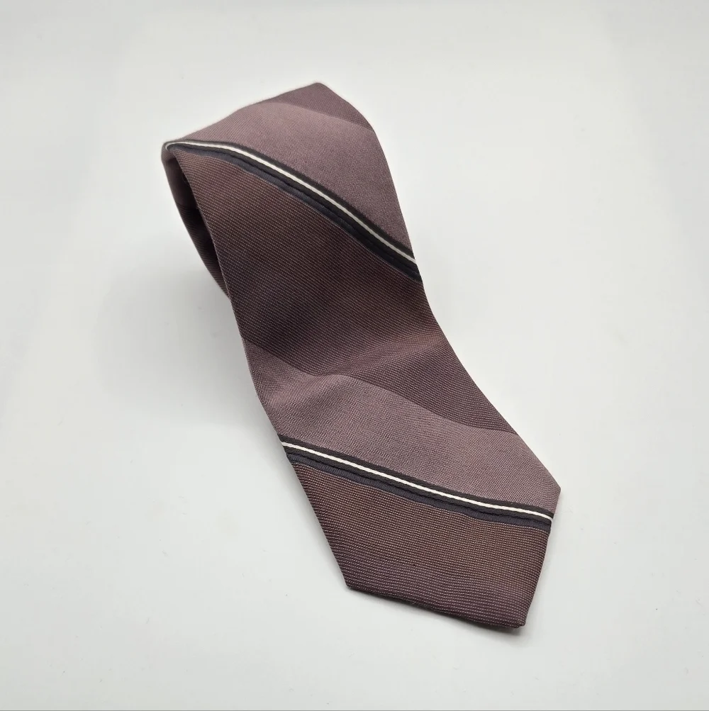 Austin Manor | Mauve Striped Tie